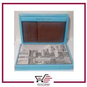 کیف و جاکارتی رنگ قهوه ای