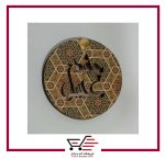 آینه چوبی طرح عسل چشم - Image 2