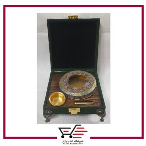 جعبه زعفران مخمل فانتزی هاون دار
